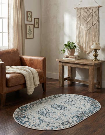 2' x 3' 1 Monte Carlo Oval Rug