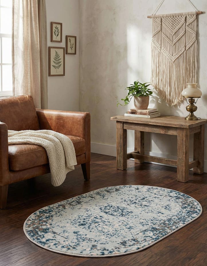 2' x 3' 1 Monte Carlo Oval Rug