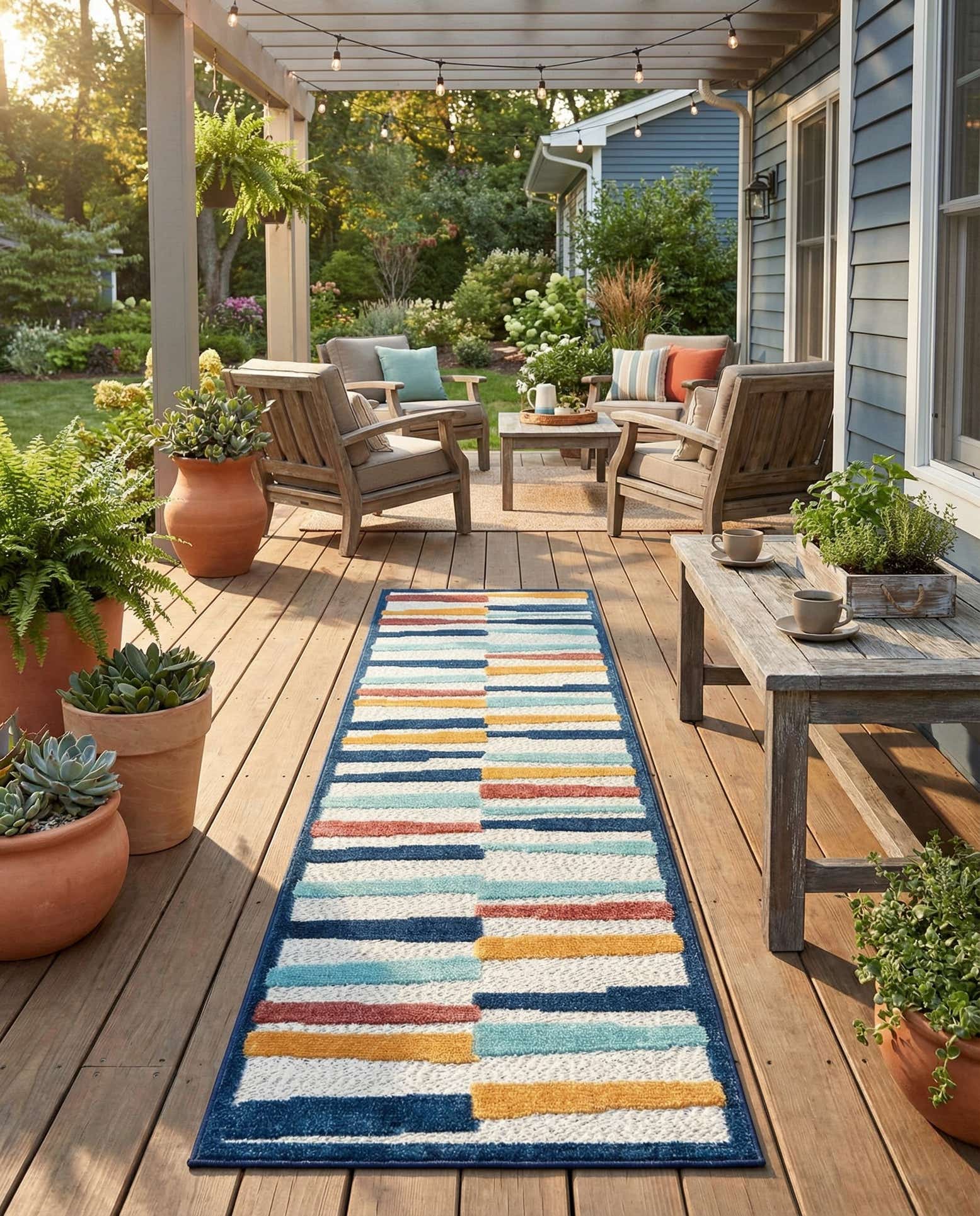 2' x 10' Easy-Clean Belize Indoor / Outdoor Runner Rug