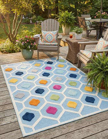 6' x 9' Easy-Clean Aruba Indoor / Outdoor Rug