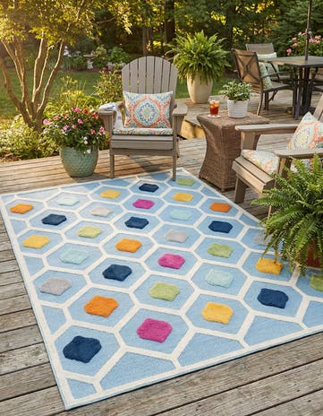 6' x 9' Easy-Clean Aruba Indoor / Outdoor Rug