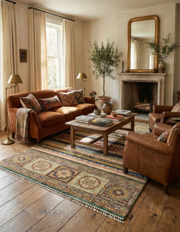 5' 8 x 7' 9 Hand Knotted Ariana Ziegler Rug