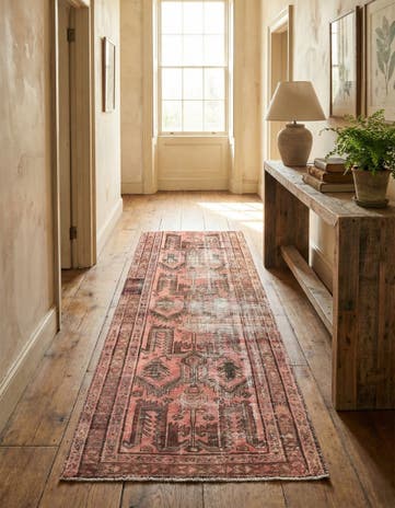 3' 6 x 7' 6 Hand Knotted Ultra Vintage Persian Wool Runner Rug