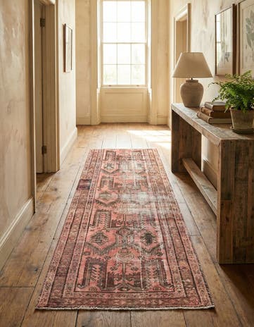 3' 6 x 7' 6 Hand Knotted Ultra Vintage Persian Wool Runner Rug