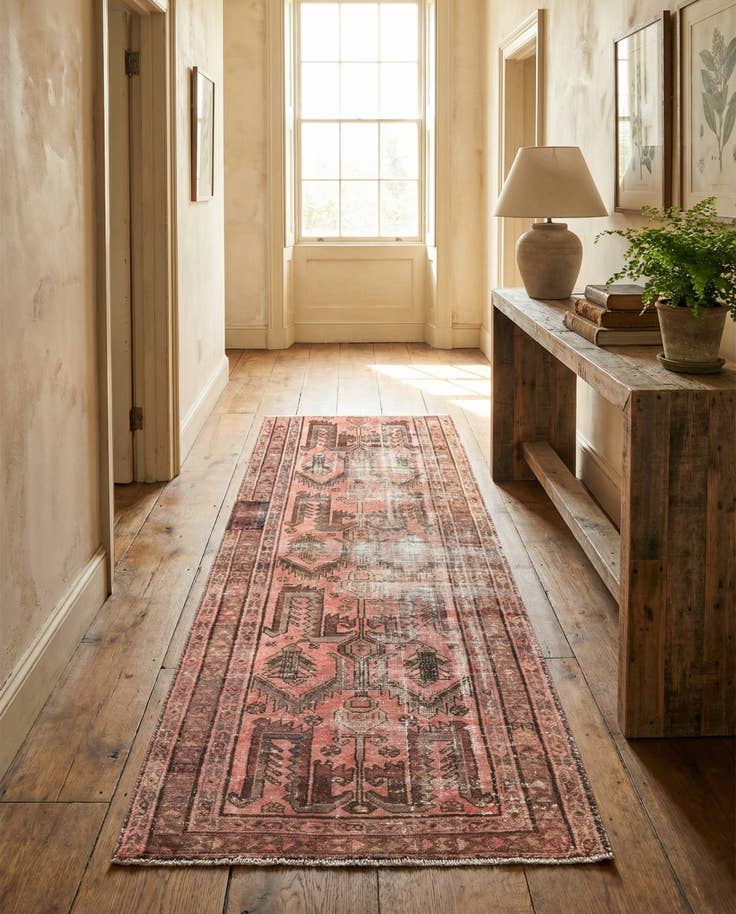 Detail image of 3' 6 x 7' 6 Hand Knotted Ultra Vintage Persian Wool Runner Rug