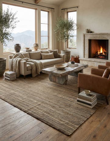 8' x 10' Hand Knotted Marok Kilim Rug