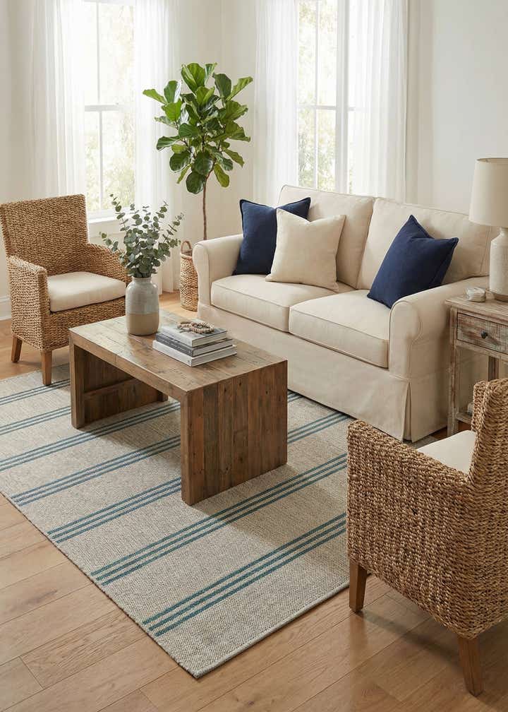 4' x 6' Easy-Clean Jill Zarin Anguilla Indoor / Outdoor Rug