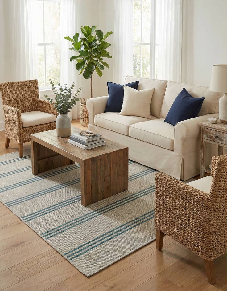 Detail image of 4' x 6' Easy-Clean Jill Zarin Anguilla Indoor / Outdoor Rug