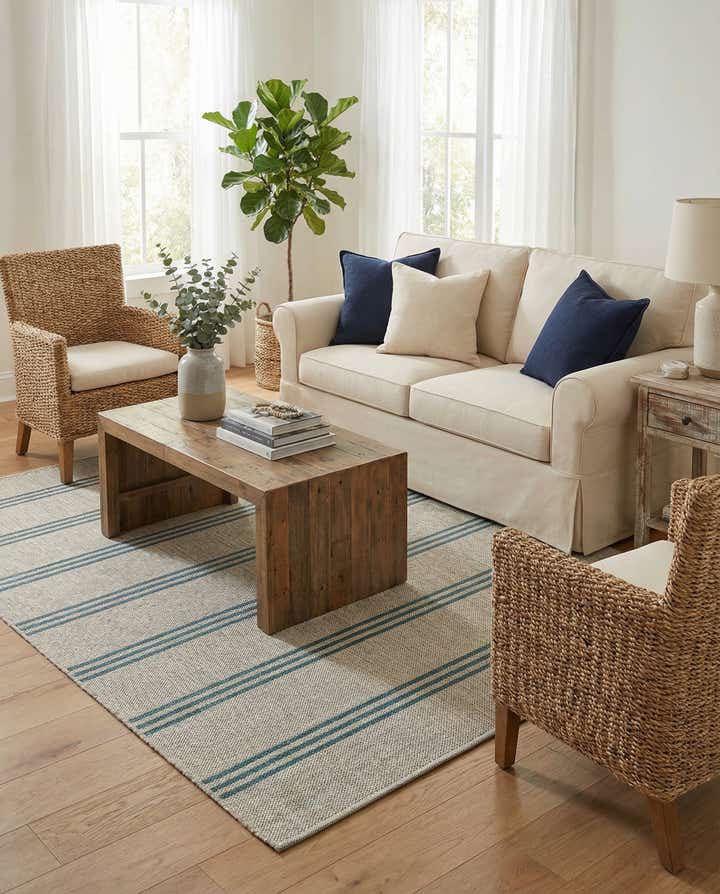 4' x 6' Easy-Clean Jill Zarin Anguilla Indoor / Outdoor Rug