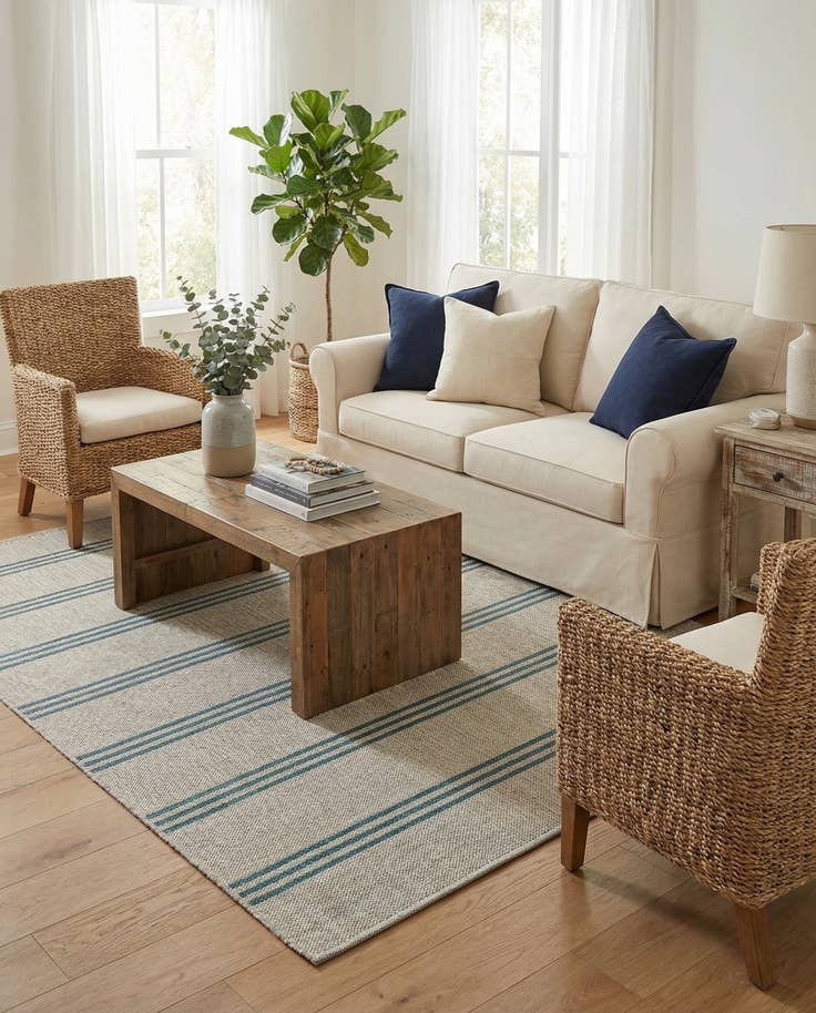 Detail image of 4' x 6' Easy-Clean Jill Zarin Anguilla Indoor / Outdoor Rug