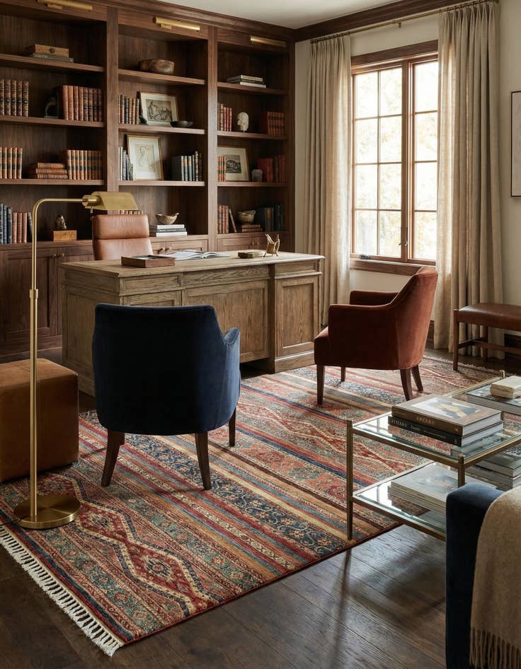 Detail image of 6' 7 x 9' 8  Hand Knotted Ariana Ziegler Wool Rug