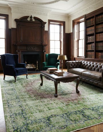 9' 4 x 12' 4 Vintage Royal Wool Rug