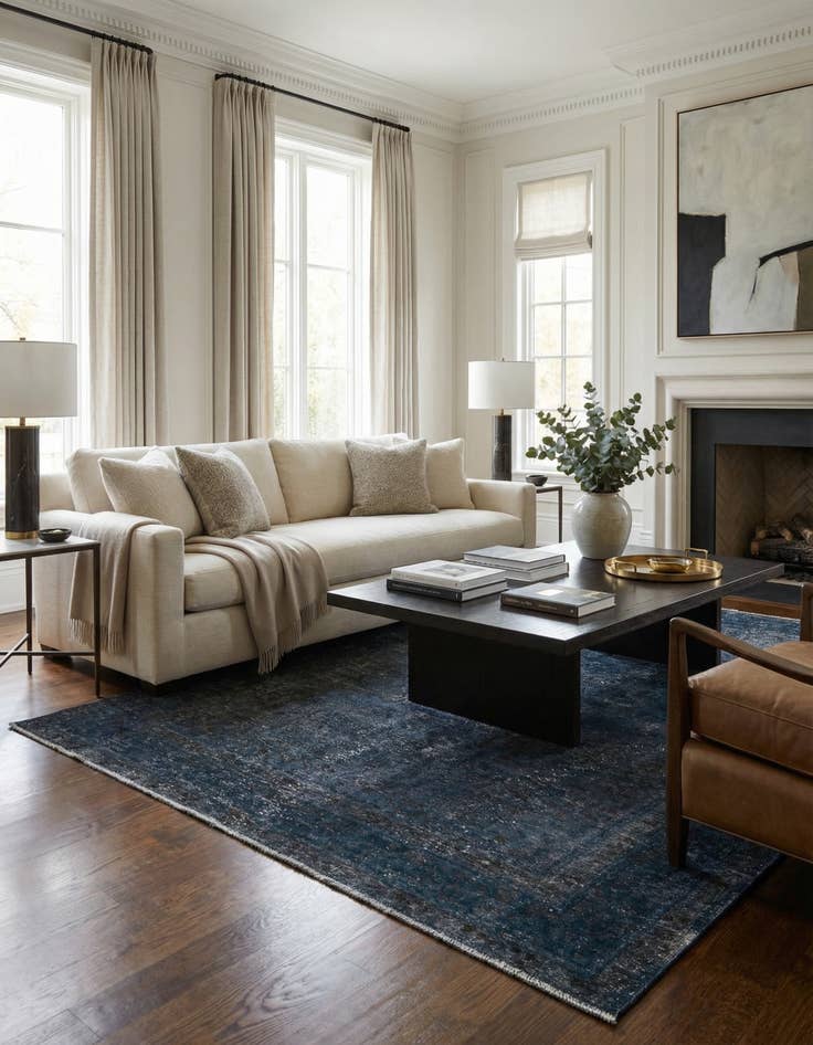 Detail image of 6' 5 x 9' 7  Hand Knotted Ultra Vintage Persian Wool Rug