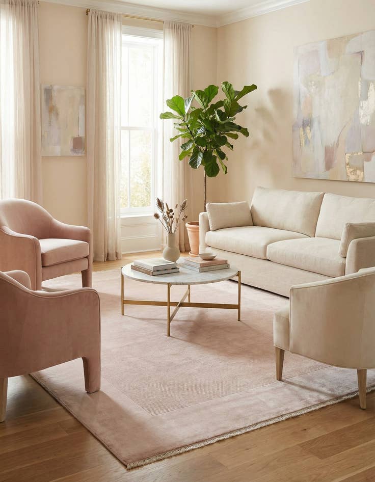 Detail image of 8' 2 x 9' 10  Hand Knotted Darya Wool Rug