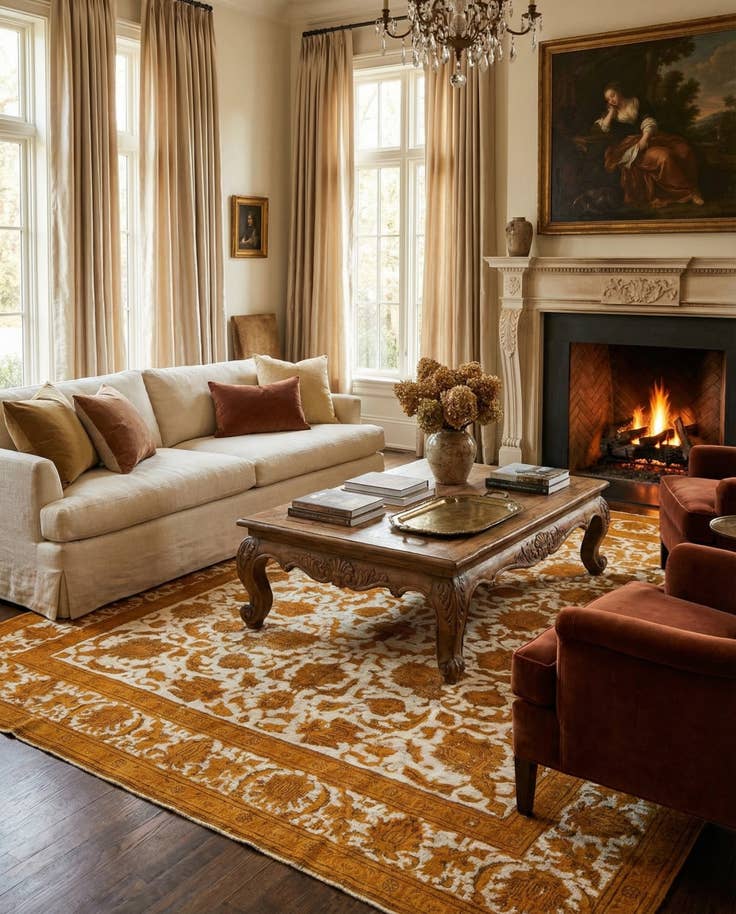 Detail image of 9' 6 x 12' 7 Hand Knotted Ultra Vintage Persian Wool Rug