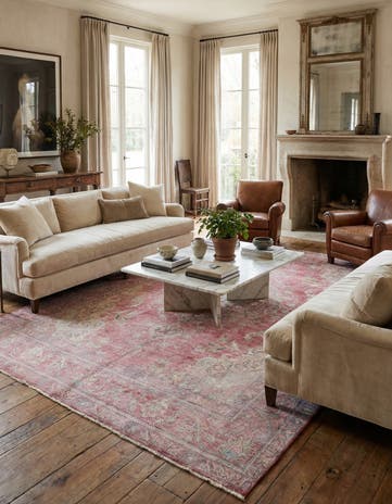 7' 10 x 11' 1 Hand Knotted Ultra Vintage Persian Wool Rug