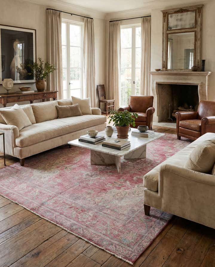 7' 10 x 11' 1 Hand Knotted Ultra Vintage Persian Wool Rug