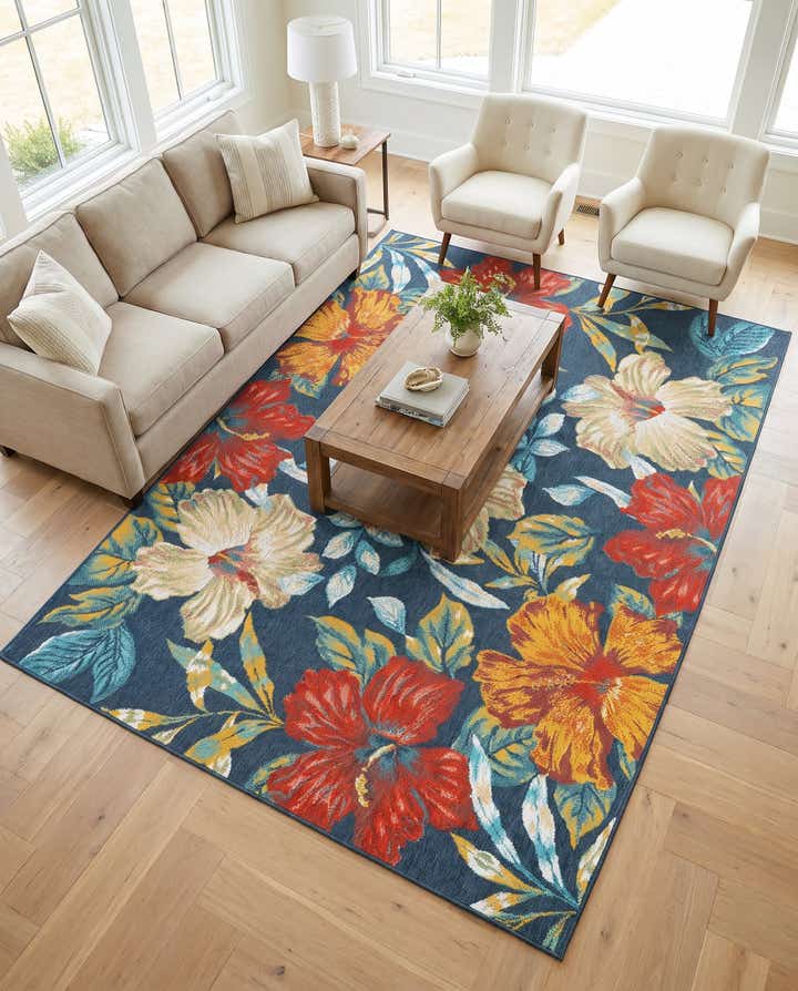 215cm x 305cm Makkelijk schoon te maken Coastal Binnen / buiten Vloerkleed