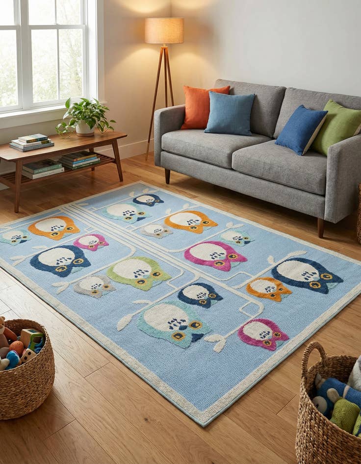 Detail image of  5' 3 x 7' 7  Washable  Indoor / Outdoor Rug