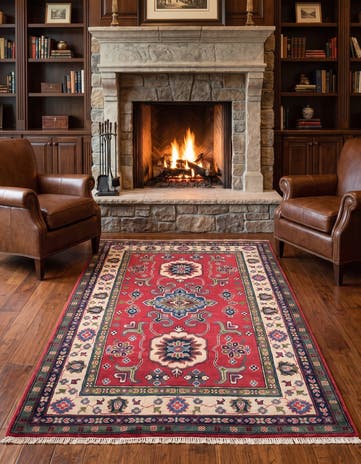 4' 2 x 6' Hand Knotted Kazak Rug