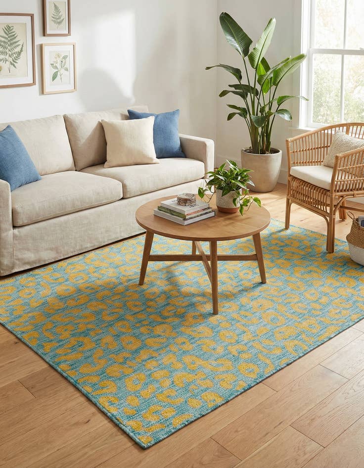 Detail image of  4' x 6'  Washable Safari Indoor / Outdoor Rug