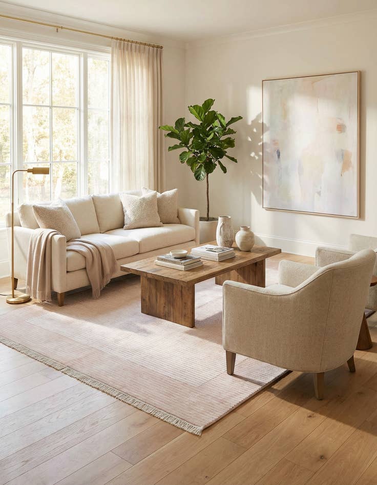 Detail image of  5' 7 x 7' 10  Hand Knotted Darya Wool Rug