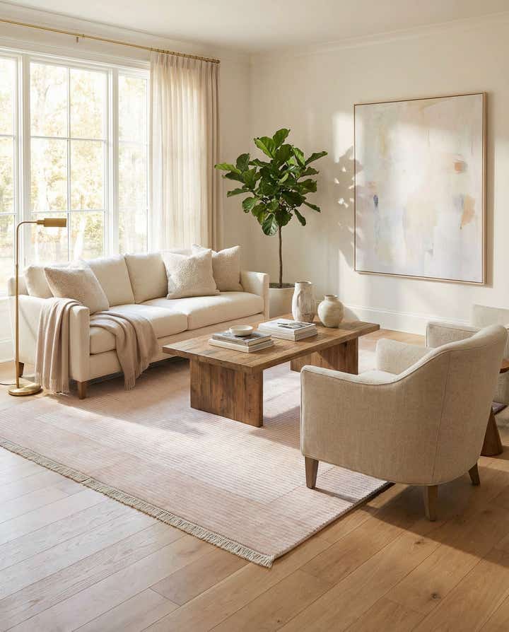 5' 7 x 7' 10 Hand Knotted Darya Wool Rug