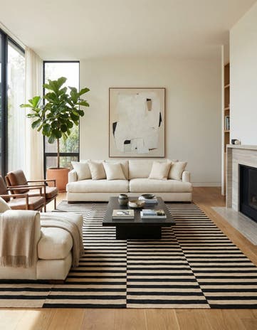 8' 4 x 11' Hand Woven Kilim Modern Wool Rug