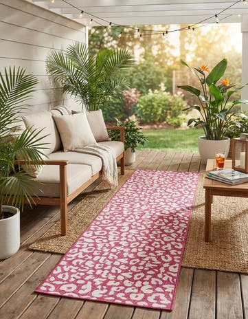 2' 7 x 10' Easy-Clean Safari Indoor / Outdoor Runner Rug