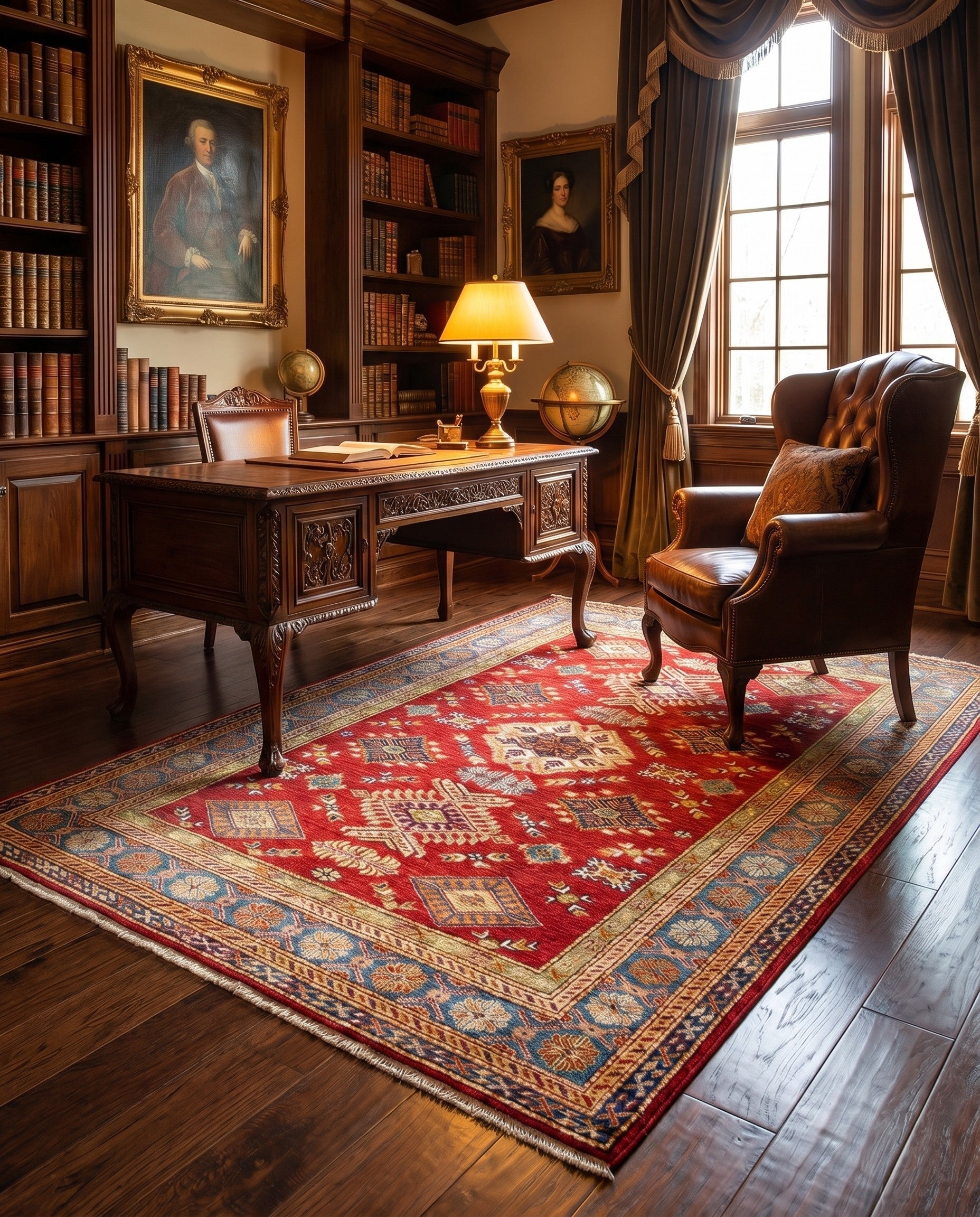 4' 10 x 6' 6 Kazak Wool Rug