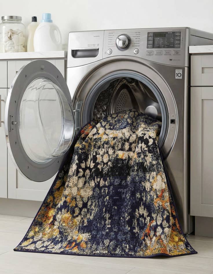 Detail image of  6' x 6'  Washable Carnevale Square Rug