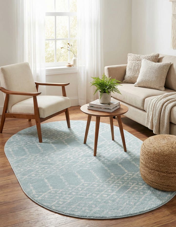 4' x 6' Paxon Trellis Oval Rug