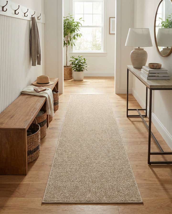 2' x 8' Easy-Clean Solid Indoor / Outdoor Runner Rug