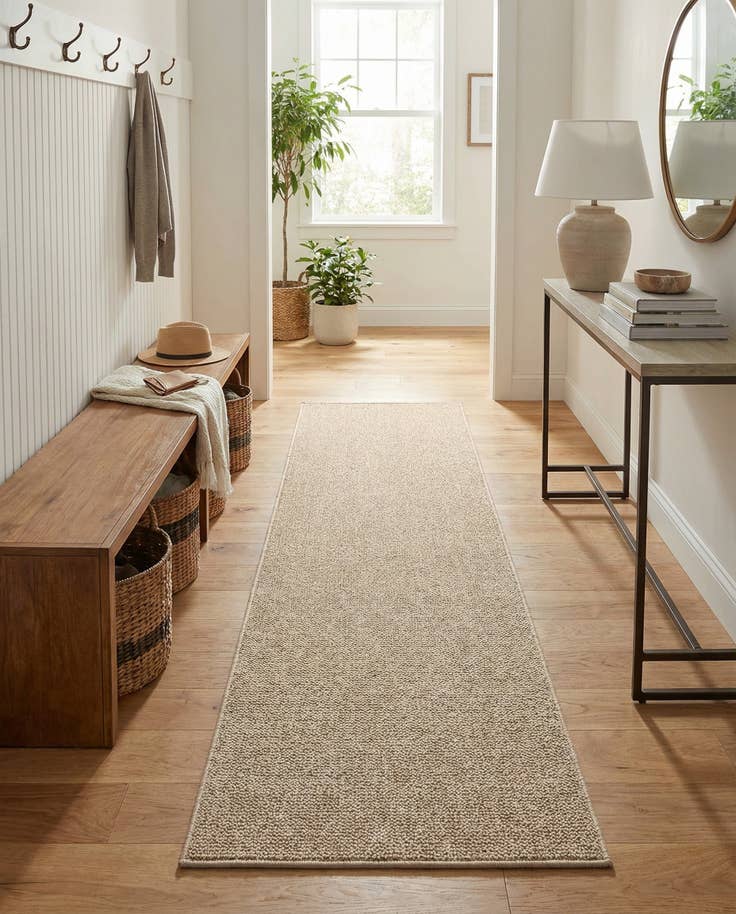 Detail image of 2' x 8' Easy-Clean Solid Indoor / Outdoor Runner Rug