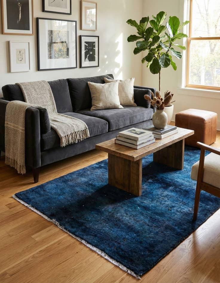 Detail image of 2' 6 x 4' 6  Hand Knotted Ultra Vintage Persian Wool Rug