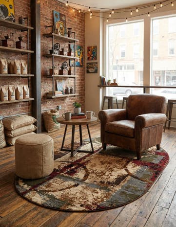 Cafe Oval Rug