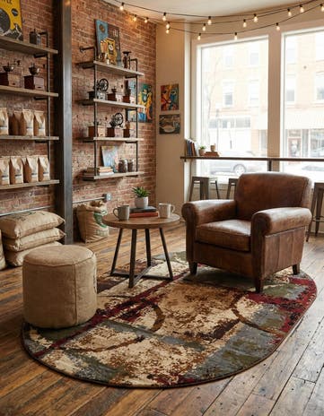 Cafe Oval Rug