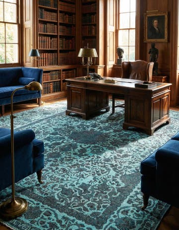 9' 10 x 12' 10 Vintage Royal Wool Rug