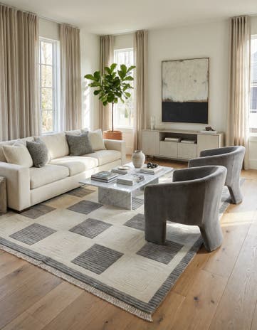 5' 10 x 8' 2 Hand Knotted Darya Wool Rug