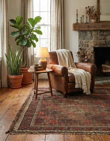 3' 5 x 4' 1 Hand Knotted Bakhtiar Persian Wool Rug