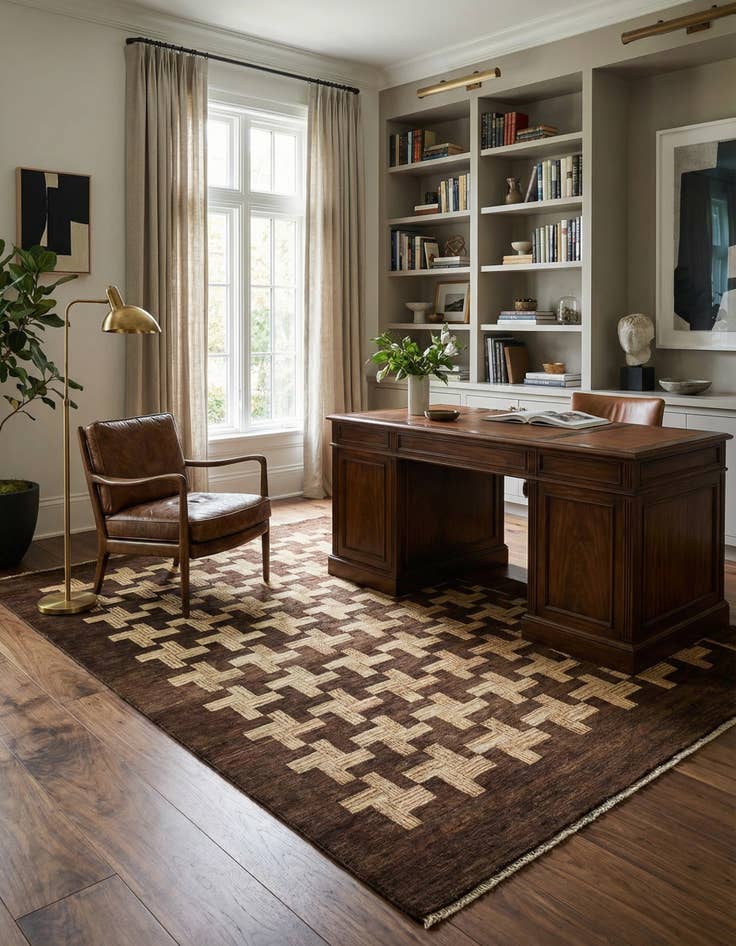 Detail image of 6' 2 x 8' 8  Hand Knotted Kashkuli Gabbeh Wool Rug