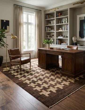 6' 2 x 8' 8 Hand Knotted Kashkuli Gabbeh Wool Rug