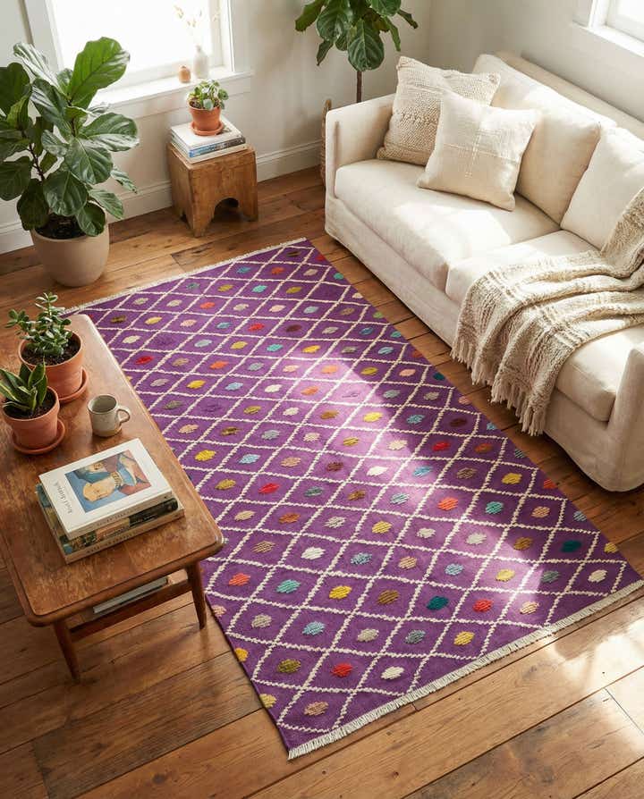 4' x 6' 5 Hand Knotted Darya Wool Rug
