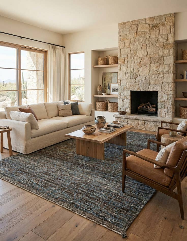 Detail image of  10' 10 x 13' 10  Hand Knotted Beni Marok Rug