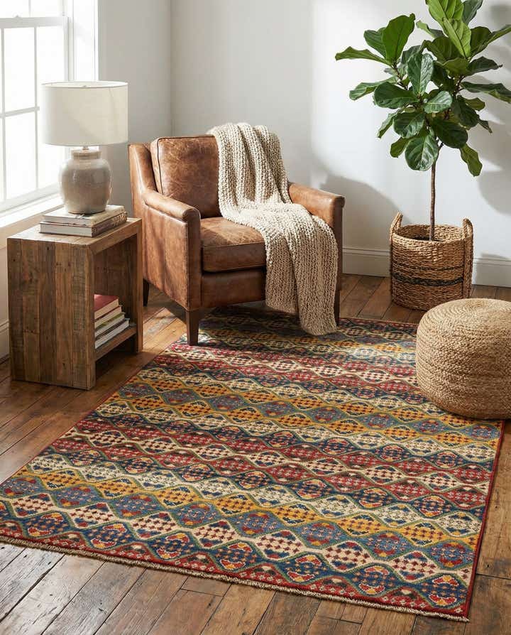 4' x 6' Hand Knotted Kazak Rug