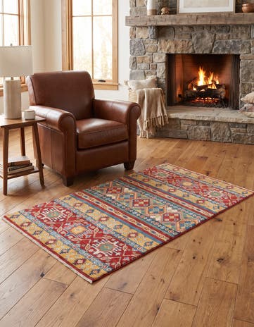 95cm x 150cm Hand Knotted Kazak Rug