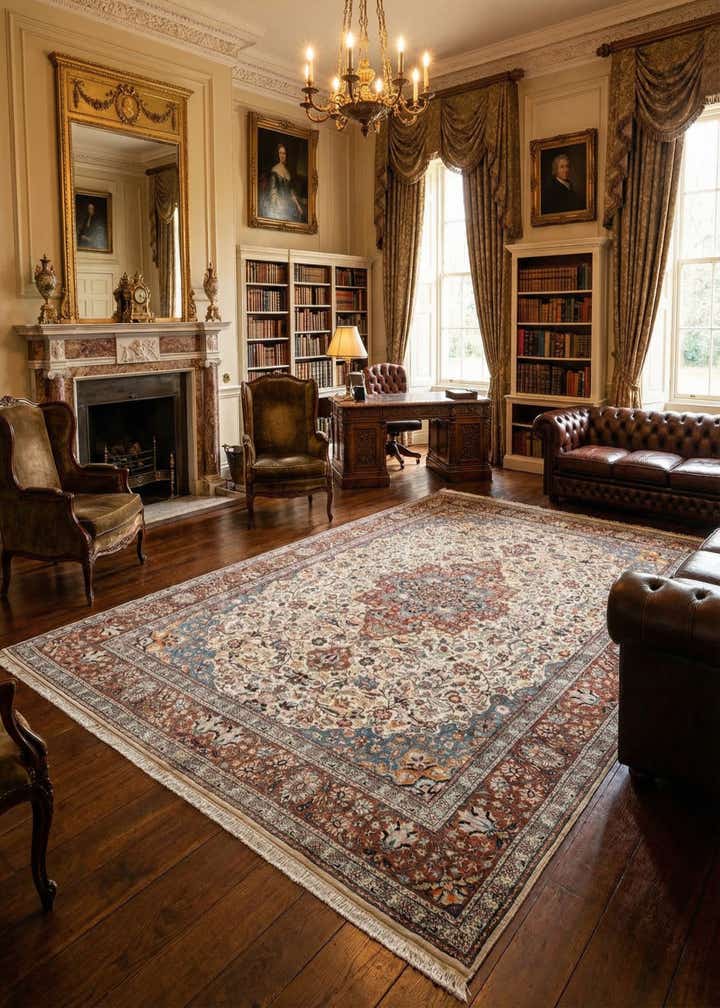 10' x 15' 1 Kashan Rug