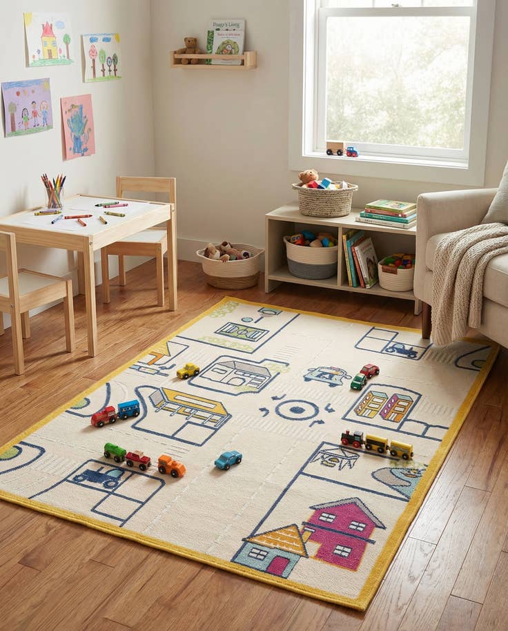 Detail image of 5' 3 x 7' 7 Easy-Clean Indoor / Outdoor Rug