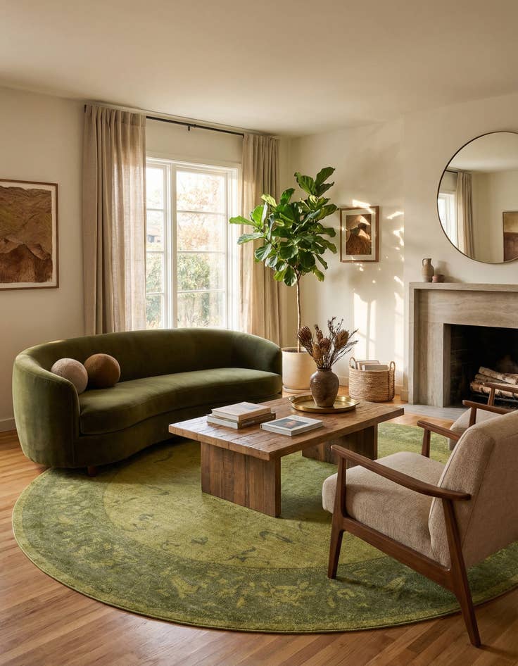 Detail image of  12' 2 x 12' 2 Miranda Round Rug