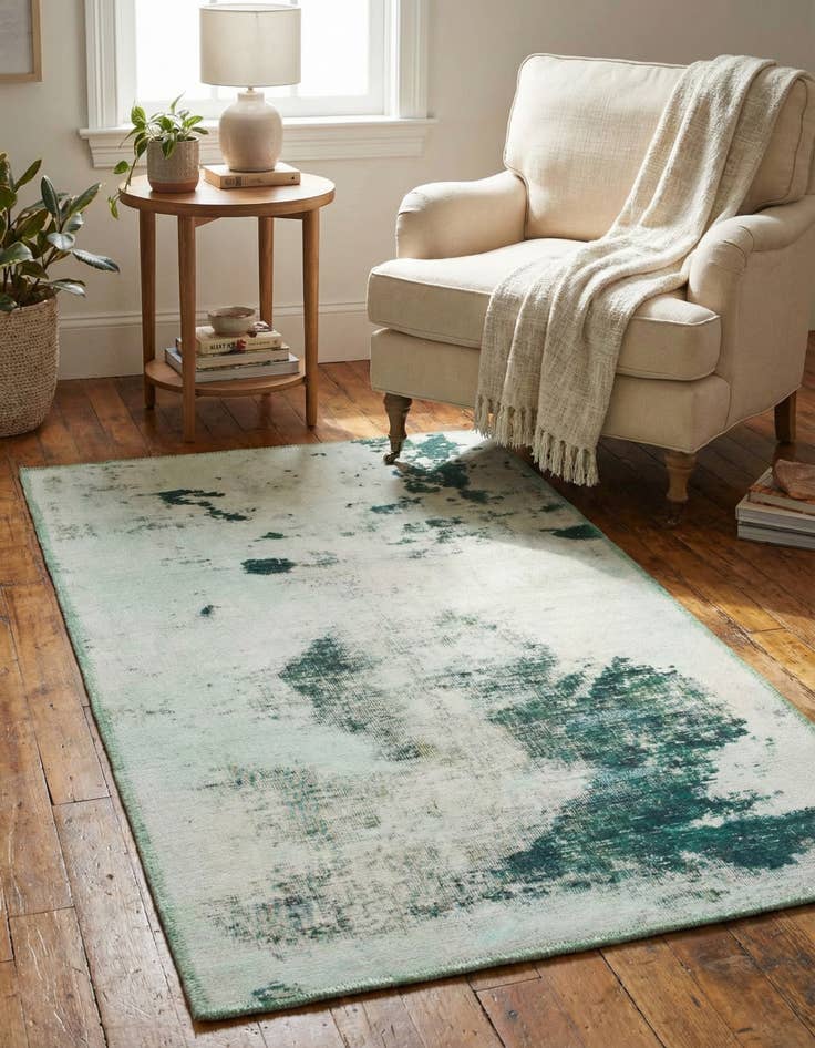 Detail image of 2' 7 x 4' 2  Hand Knotted Ultra Vintage Persian Wool Rug